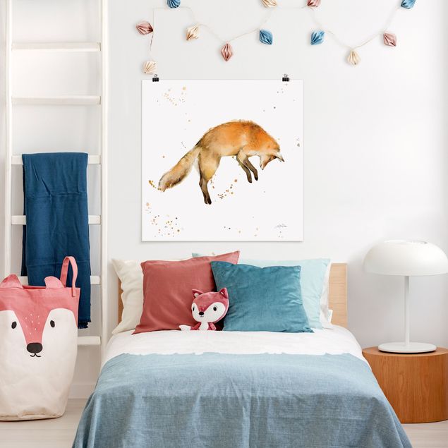 Obrazy nowoczesny Leaping Fox