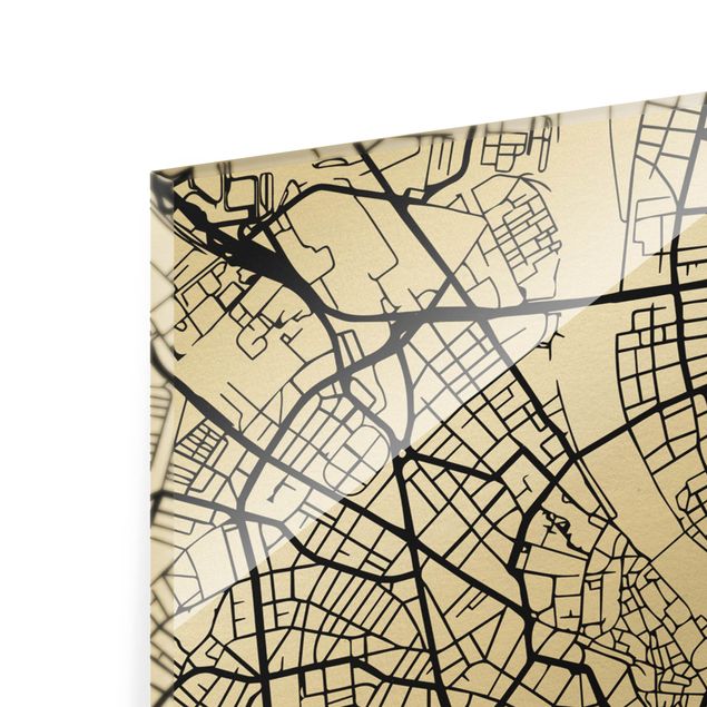 Nowoczesne obrazy Mapa miasta Bazylea - Klasyczna