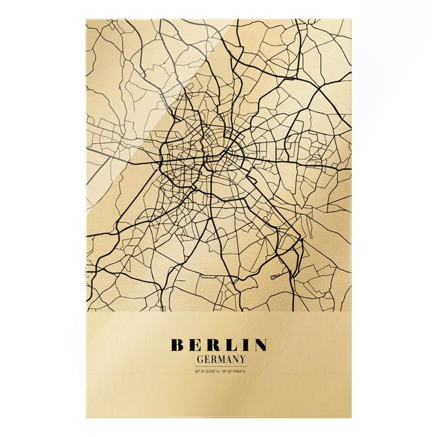 Obrazy Berlin City Map Berlin - Klasyczna