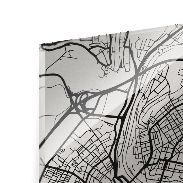 Obrazy nowoczesne Mapa miasta Berno - Klasyczna