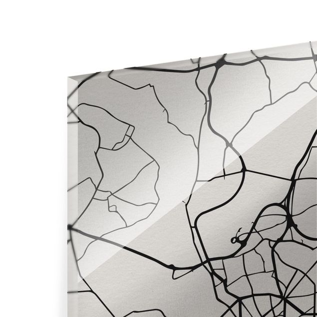 Obrazy nowoczesny Mapa miasta Düsseldorf - Klasyczna
