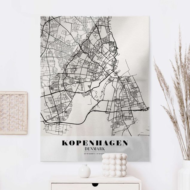 Dekoracja do kuchni City Map Copenhagen - Klasyczna
