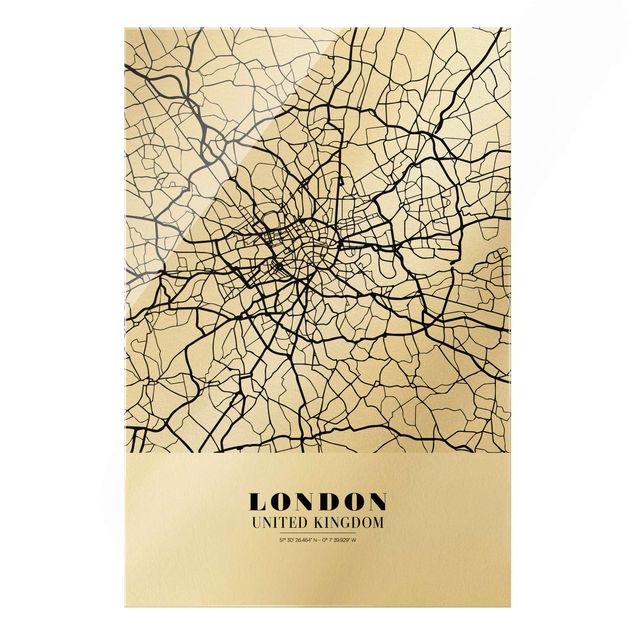 Londyn obraz City Map London - Klasyczna