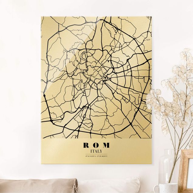 Dekoracja do kuchni City Map Rome - Klasyczna