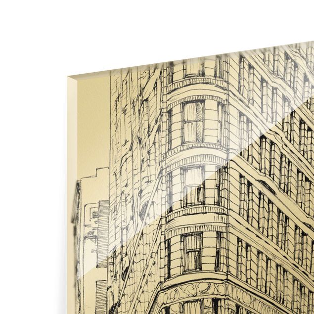 Czarno białe obrazy Studium miasta - budynek Flatiron