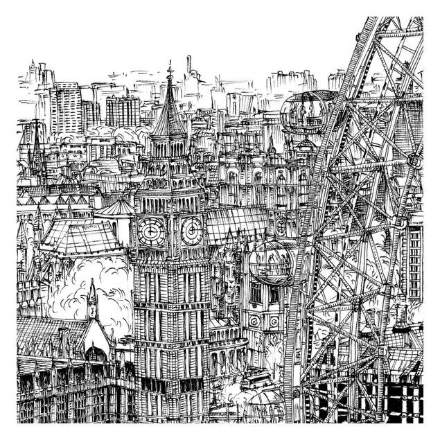 Fototapeta Studium miasta - London Eye