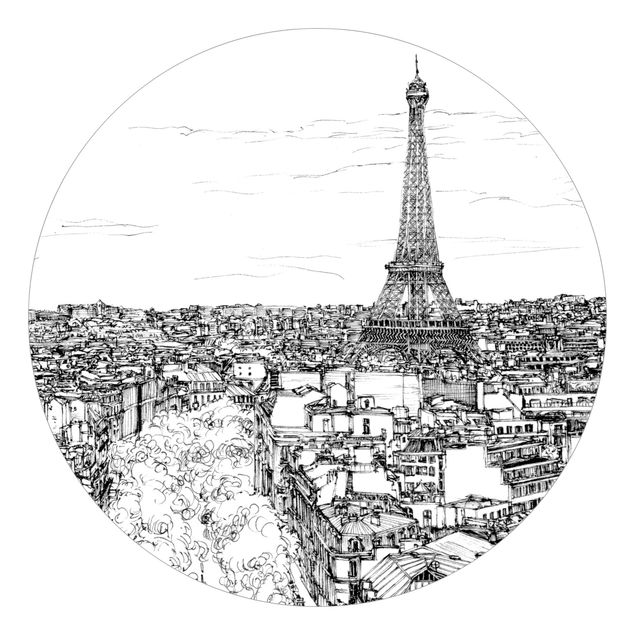 Tapeta ścienna Studium miasta - Paryż