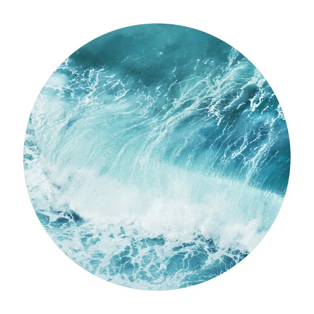 Okrągły dywan winylowy - Siła oceanu