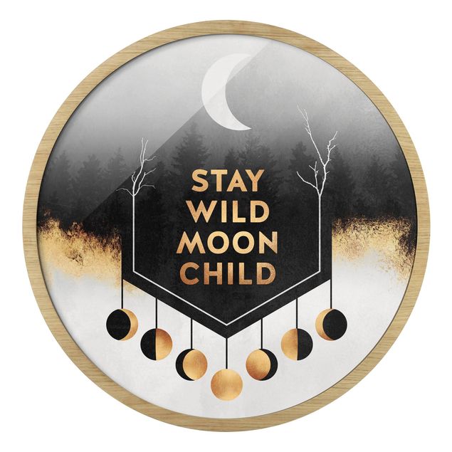 Obrazy w ramie abstrakcja Stay Wild Moon Child