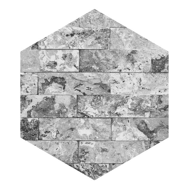 Fototapety Ściana kamienna naturalny marmur szary