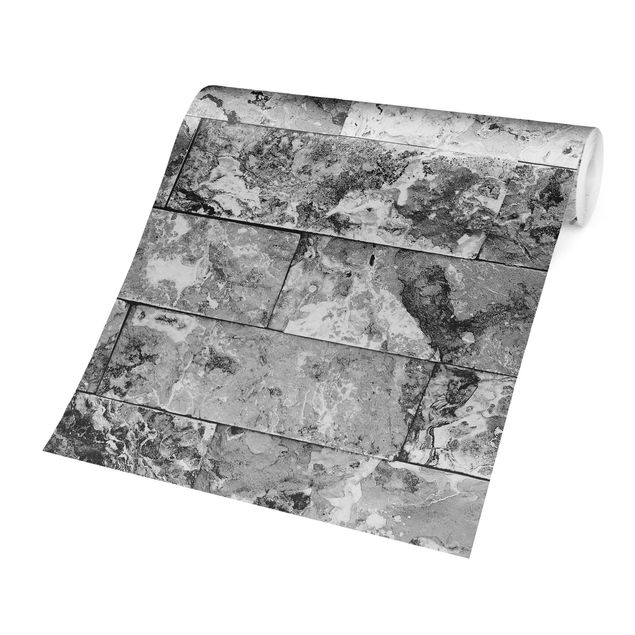 Fototapeta Ściana kamienna naturalny marmur szary