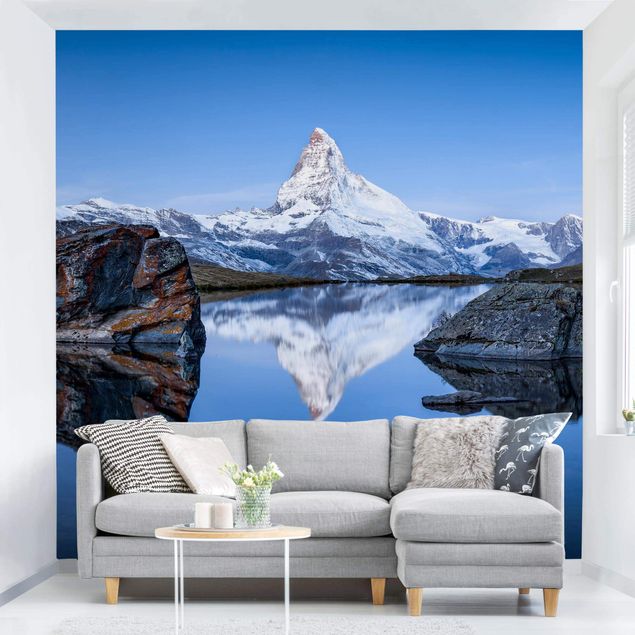 Tapeta krajobrazy Jezioro Stelli przed Matterhornem