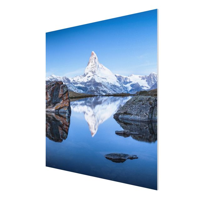 Obrazy do salonu Jezioro Stelli przed Matterhornem