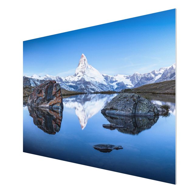 Obrazy do salonu Jezioro Stelli przed Matterhornem