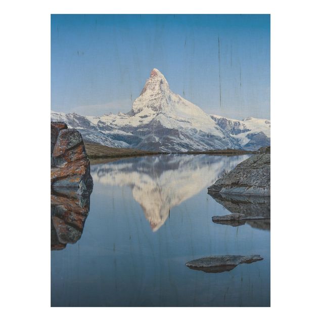 Obrazy na ścianę Jezioro Stelli przed Matterhornem
