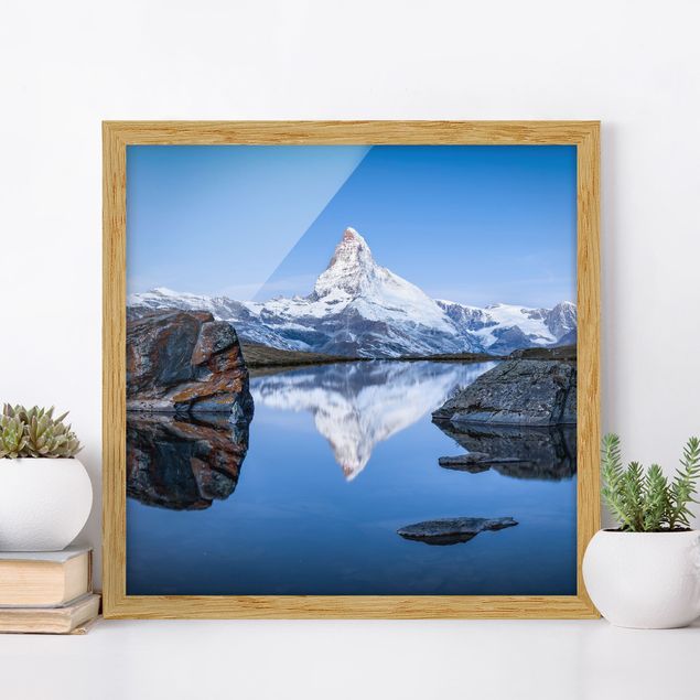 Dekoracja do kuchni Jezioro Stelli przed Matterhornem
