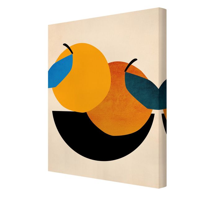 Obrazy na płótnie abstrakcja Martwa natura - Dwa jabłka