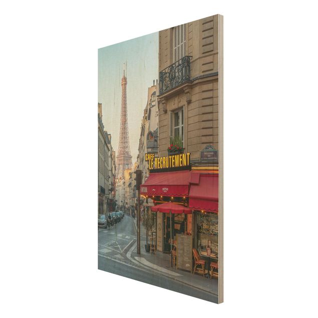 Obrazy na drewnie Street of Paris