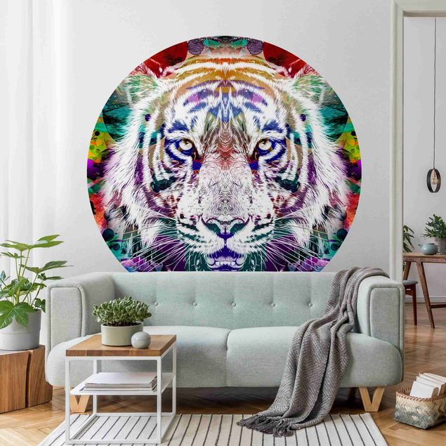 Tapety zwierzęta Street Art Tiger