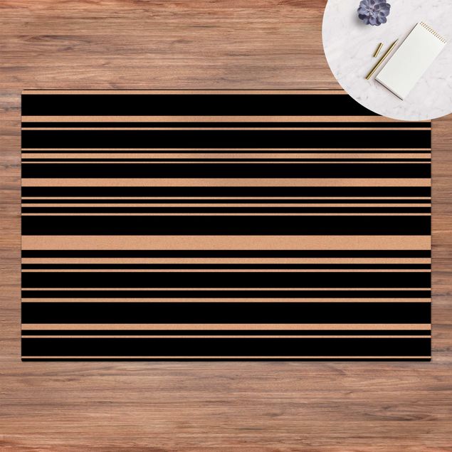 dywan nowoczesny Pasek z przodu czarnego