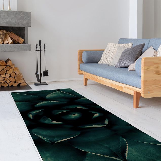 dywany nowoczesne Succulent Petrol II