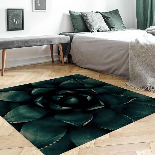 dywany nowoczesne Succulent Petrol II