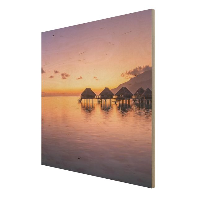 Obrazy na drewnie Sen o zachodzie słońca