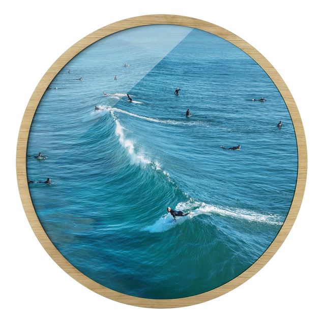 Obrazy do salonu nowoczesne Surferzy na plaży Huntington