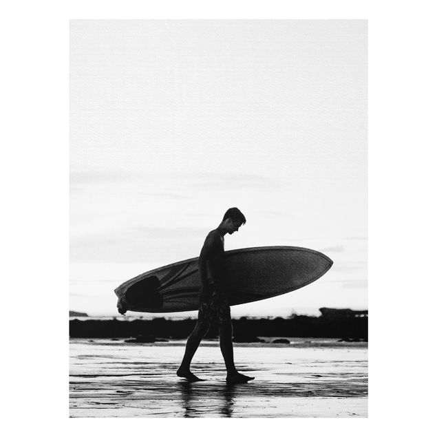 Obrazy nowoczesny Shadow Surfer Boy In Profile