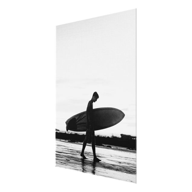 Morze obraz Shadow Surfer Boy In Profile