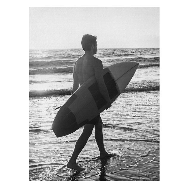 Obrazy plaża Surfer Boy At Sunset