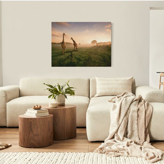 Obrazy na ścianę krajobrazy Surrealistyczne żyrafy