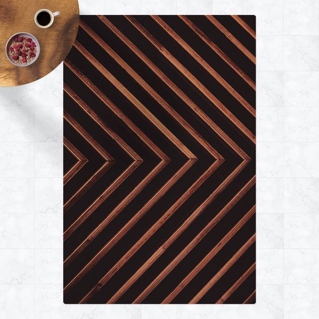 dywan nowoczesny Symetria w drewnie