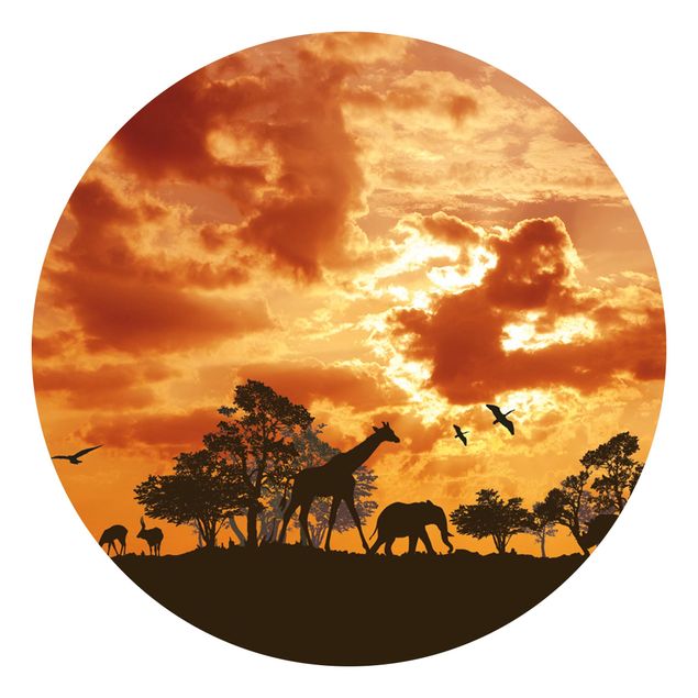 Fototapety afryka Zachód słońca w Tanzanii