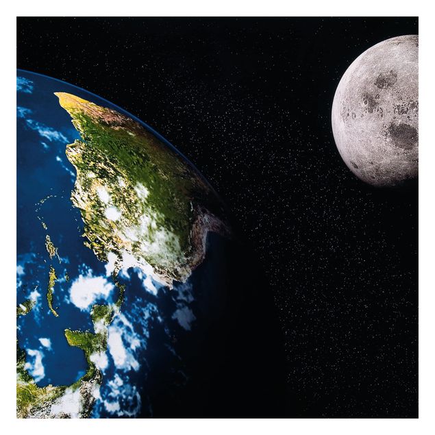 Fototapeta Księżyc i Ziemia