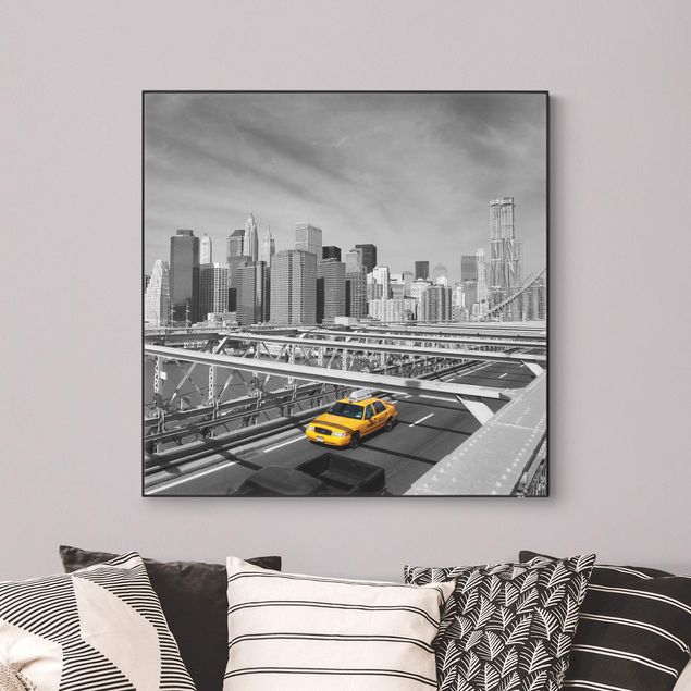 Nowy Jork obrazy Podróż taksówką na drugą stronę