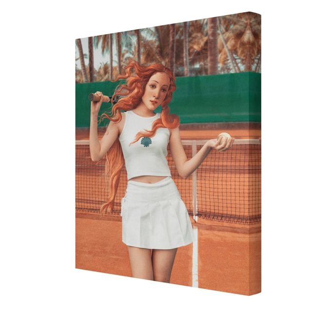 Pomarańczowy obraz Tenis Venus
