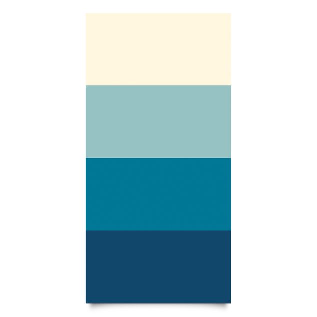Folia samoprzylepna - Deep Sea 4 Stripes Set - Pastel Turquoise Teal Prussian Blue Moon Gray