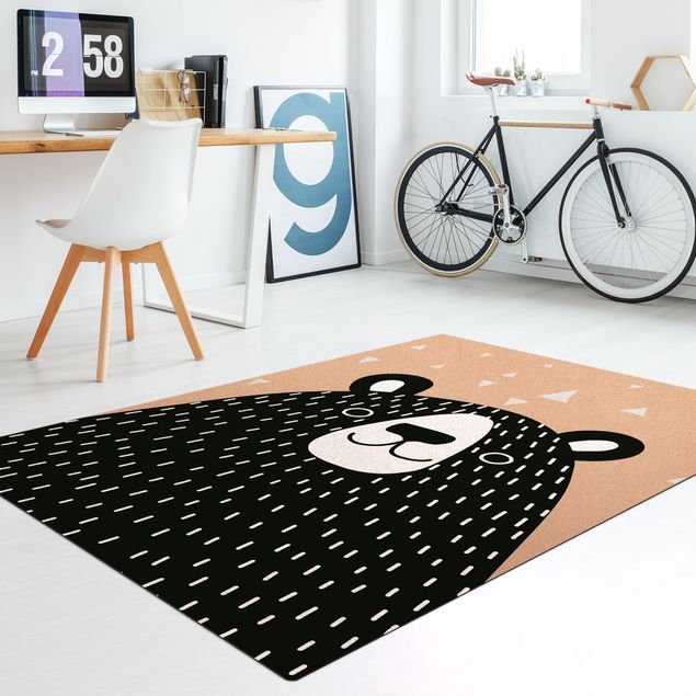 nowoczesny dywan Park zwierząt z wzorami - Niedźwiedź
