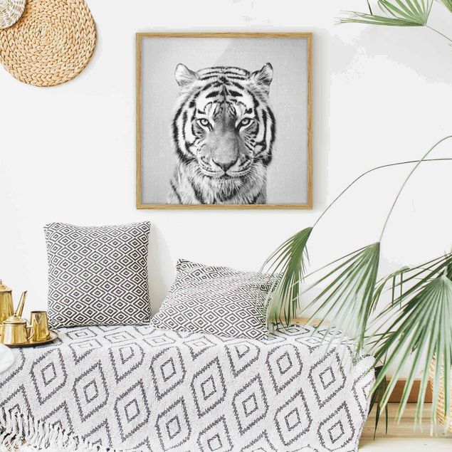 Obrazy tygrys Tiger Tiago Black And White