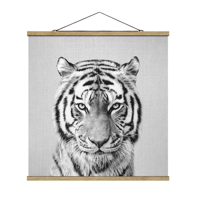 Zwierzęta obrazy Tiger Tiago Black And White
