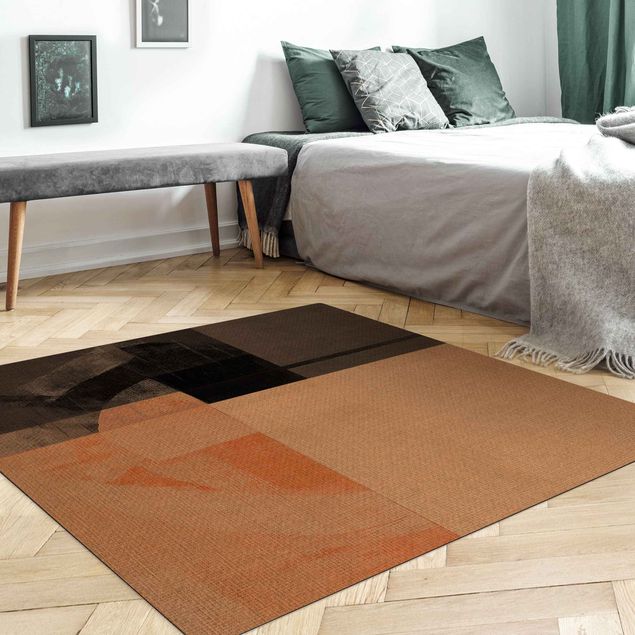 beżowy dywan Geometria przezroczysta