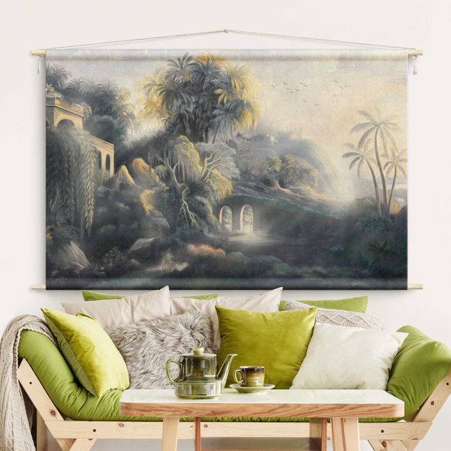 gobelin na ścianę nowoczesne Tropical Fantasy Landscape