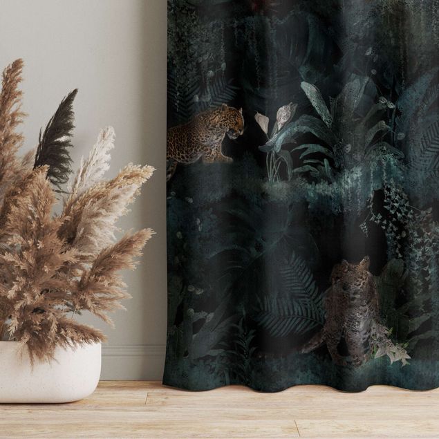 Tekstylia domowe Tropikalny las z lampartami