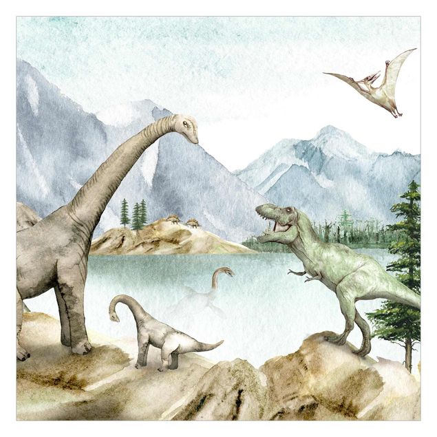 Fototapeta Prehistoryczna oaza dinozaurów