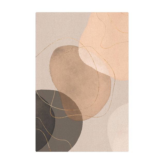 Mata korkowa - Playful Impressions w kolorze beżowym