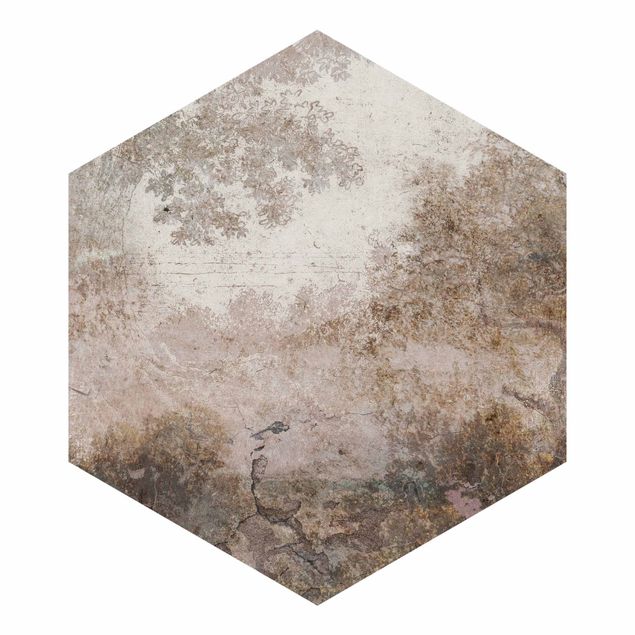 Fototapeta samoprzylepna heksagon - Hidden Forest On The Horizon