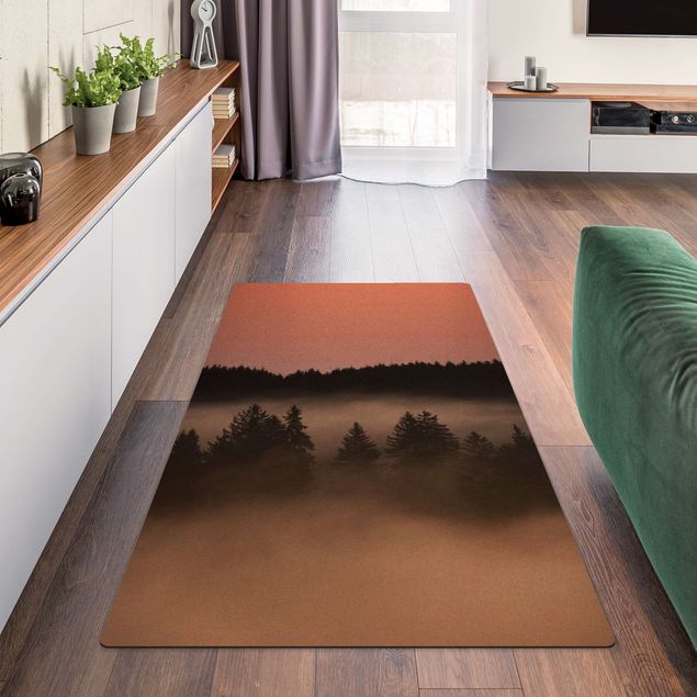 dywany nowoczesne Śliczna mgiełka leśna