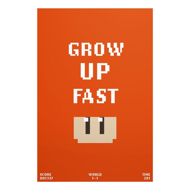 Obrazy powiedzenia Video Game Grow Up Fast In Red