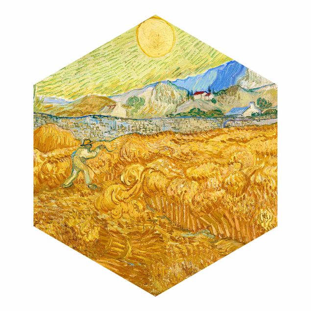 Van Gogh obrazy Vincent van Gogh - Pole kukurydzy z żniwiarzem